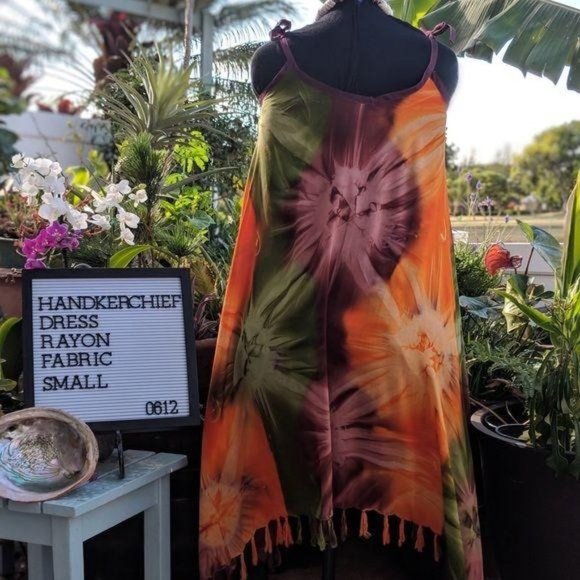 Swimsuit Coverup Handkerchief Dress Shoulder Tie - Picture 7 of 8